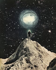 O Homem Sob a Luz Cósmica de Samantha Hearn