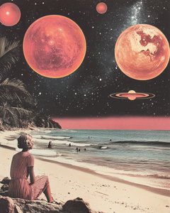Praia Espacial Retro