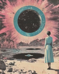 Mundo Alienígena Retro Feminino