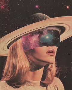 Mulher Espacial Surreal de Samantha Hearn
