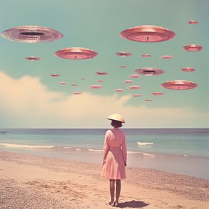 OVNIs sobre a Praia de Pastel de Samantha Hearn
