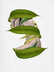 Corpo envolto na natureza