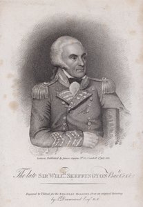 Sir William Skeffington (1742-1815), Coronel do Leicestershire Yeomanry (gravura) de Samuel (after) Drummond
