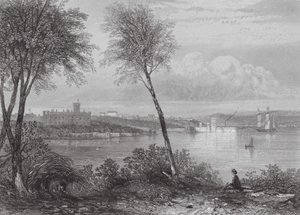 Austrália: Casa do Governo, Sydney (gravura) de Samuel (after) Prout