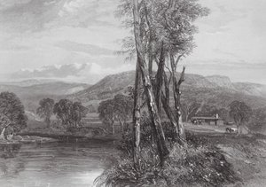 Austrália: On the Goulburn, Victoria (gravura) de Samuel (after) Prout