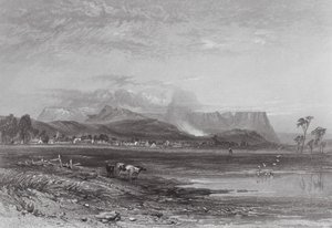 Austrália: Perth, Tasmânia (gravura) de Samuel (after) Prout