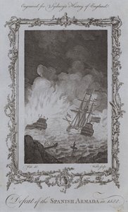 Derrota da Armada espanhola em 1588 (gravura)
