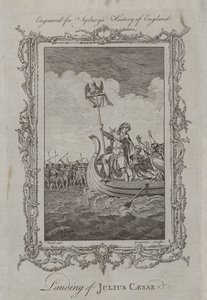 Aterragem de Júlio César (gravura) de Samuel (after) Wale