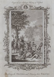 Assassinar os druidas e queimar os seus bosques (gravura)