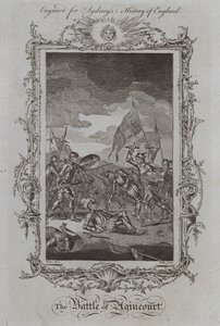 A Batalha de Agincourt (gravura) de Samuel (after) Wale
