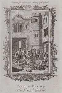 Tragical Death of Jacob Van Ardevelt (gravura) de Samuel (after) Wale