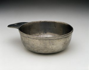 Porringer, c. 1775-1825 (estanho) de Samuel (attr.to) Pennock