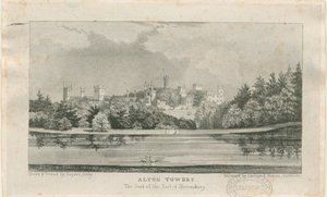 Alton &39;Abbey&39; (agora Alton Towers): litografia, nd [c.1839] (impressão) de Samuel A. Rayner
