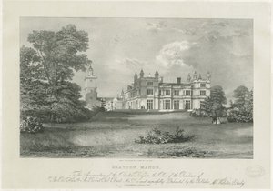 Drayton Bassett - &39;Drayton Manor&39;: litografia, sd [ Séc. 19] (impressão) de Samuel A. Rayner