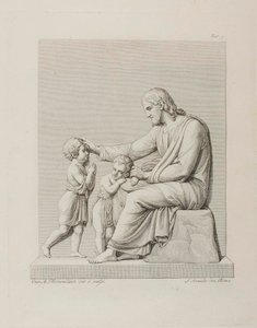 Cristo abençoando as crianças de Samuel Amsler