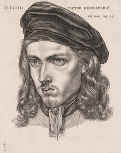 Retrato de Carl Philipp Fohr, 1818. de Samuel Amsler