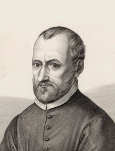 Retrato do compositor Giovanni Pierluigi da Palestrina 1526-1594. de Samuel Amsler