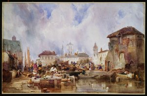 O mercado no cais, Bruges