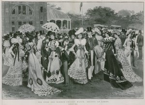 O Eton e Harrow Cricket Match: Sociedade no Lord