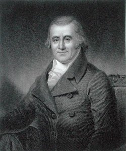 Caspar Wistar (1761-1818) gravada por William G. Jackman (fl.c.1841-60) (gravura) de Samuel Bell (after) Waugh
