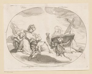 Fides (Geloof) en Charitas (Liefde)
Fides et Charitas (título sobre o objecto)
Diversos ontwerpen (título da série)
Opera Varia Historica, Poetica & Iconologica (título da série)