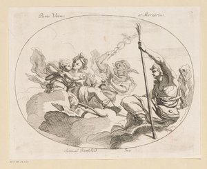Paris, Vênus e Mercúrio Paris Vênus e Mercúrio (título no objeto) Diversos ontwerpen (título da série) Várias Obras Históricas, Poéticas e Iconológicas (título da série)