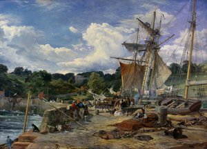 O Pier Head, Aberdour, Firth of Forth, 1865