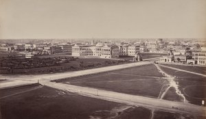 Calcutá. Vista geral. Palácio do Governo em primeiro plano de Samuel Bourne