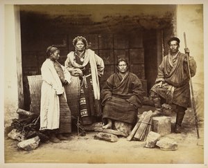 Grupo de Bhooteas, Darjeeling, a partir de 