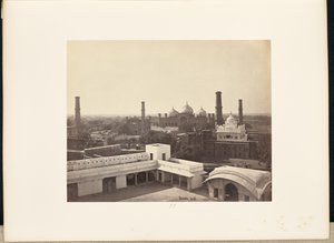 Lahore; Vista do Palácio no Forte de Samuel Bourne