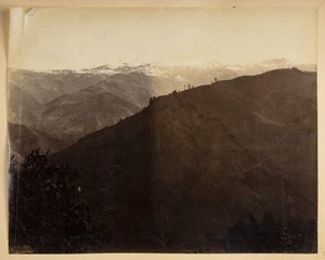 Cenário de montanha em Darjeeling, de 