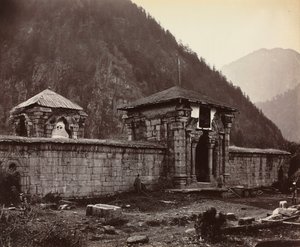 Templo de Naveshera, Caxemira, Índia de Samuel Bourne