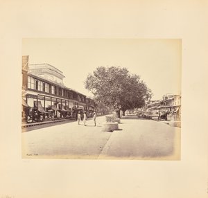 A Chandni-Chouk, a rua principal de Deli de Samuel Bourne