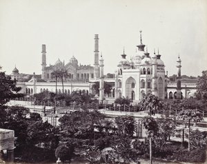 Túmulo de Zinat Algiya no complexo Imambara de Husainabad de Samuel Bourne