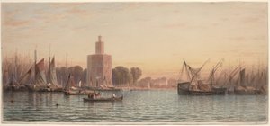 O porto de Sevilha de Samuel Colman