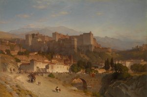 A colina da Alhambra, Granada, 1865.