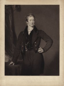Sir Robert Peel, político conservador inglês e primeiro-ministro (gravura)