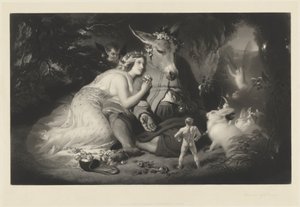 sonho de uma Noite de Verão de Samuel Cousins after Sir Edwin Landseer