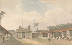 Um Sargento Sepoy num Composto de Samuel Davis