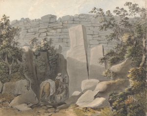 Nativo e Cavaleiro por uma Ruína de Samuel Davis