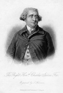 Charles James Fox 1749-1806, estadista Whig, século XIX.