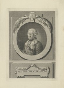Peter von Biron 1724-1800, Duque da Curlândia e Semigallia, 1781. de Samuel Gottlieb Kuetner