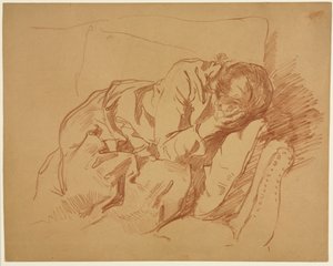 Mulher lamentando Sarah H. Crone, 1880 ou 1890. de Samuel H. Crone