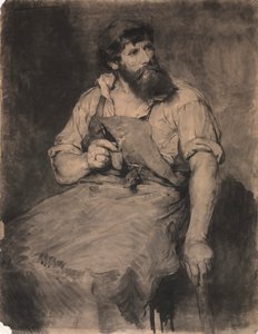 Smithy, estudo para The Court, c.1883. de Samuel H. Crone