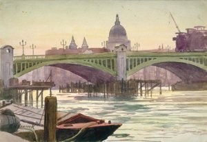Southwark Bridge, Londres, 1930 de Samuel Harry Hancock