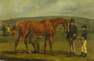 Preparação para uma Corrida (óleo sobre tela) de Samuel Henry Alken