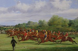 O começo do Derby de 1862, 1862 (veja 451913 para o par) de Samuel Henry Alken