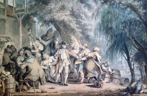O sargento de recrutamento, século XVIII