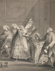 A senhora inglesa em Paris de Samuel Hieronymus Grimm
