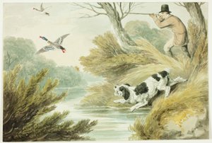 Caçador com Retriever de Samuel Howett